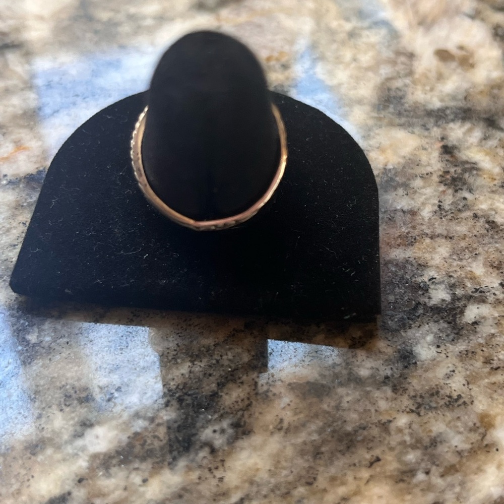 Floral Sterling Silver Spoon Ring - Picture 4 of 4